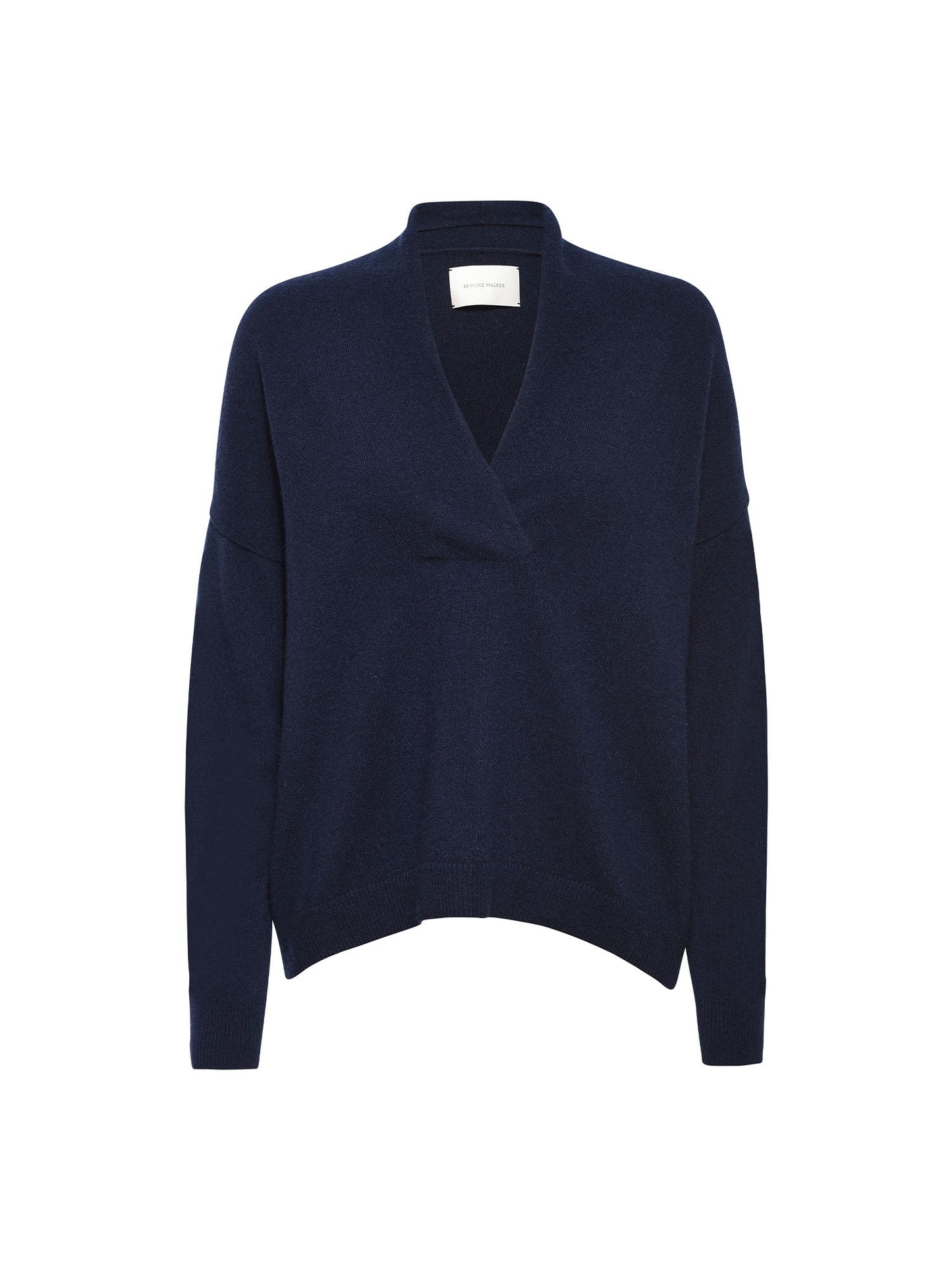 The Siena Wrap Neck Cashmere Pullover