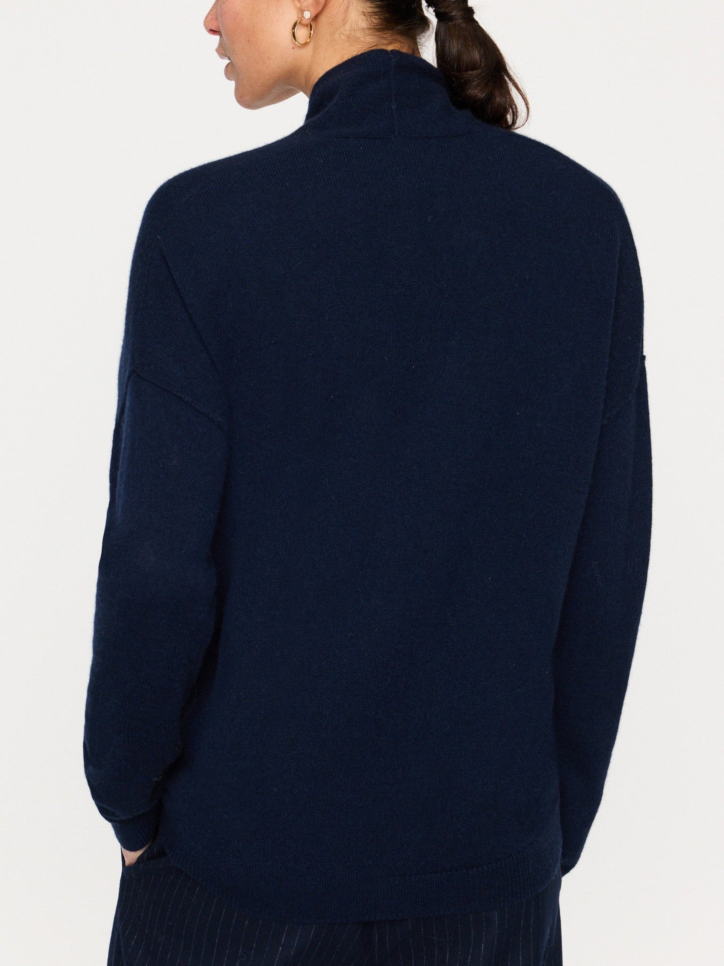 The Siena Wrap Neck Cashmere Pullover