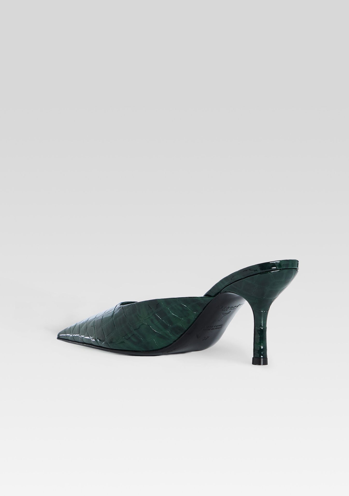 Francesca Leather Kitten Mule