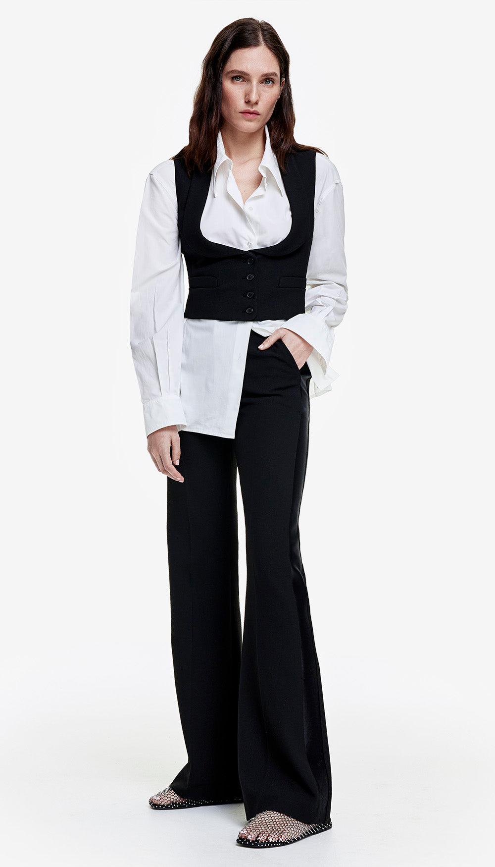 20th Anniversary High Waisted Tux Pant
